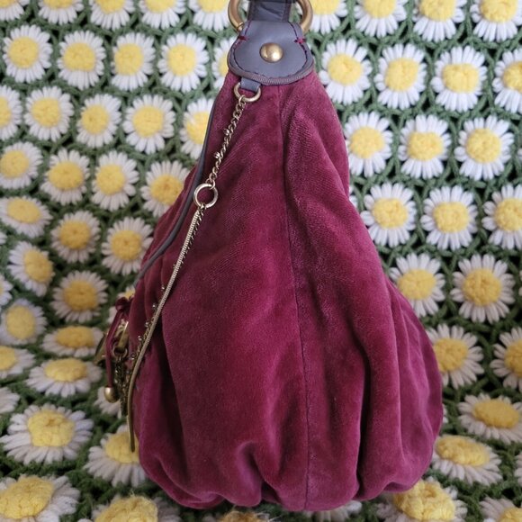 Juicy Couture "Juicy is for Life" Velour Handbag - Picture 4 of 14